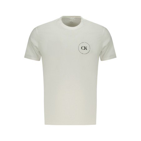 CALVIN KLEIN T-SHIRT MANICHE CORTE UOMO BIANCO