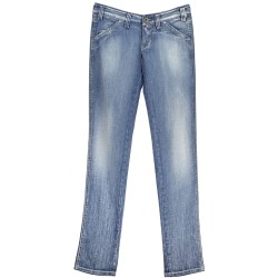 RE-START JEANS DENIM DONNA AZZURRO