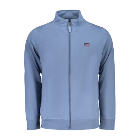 NORWAY 1963 FELPA CON ZIP UOMO BLU