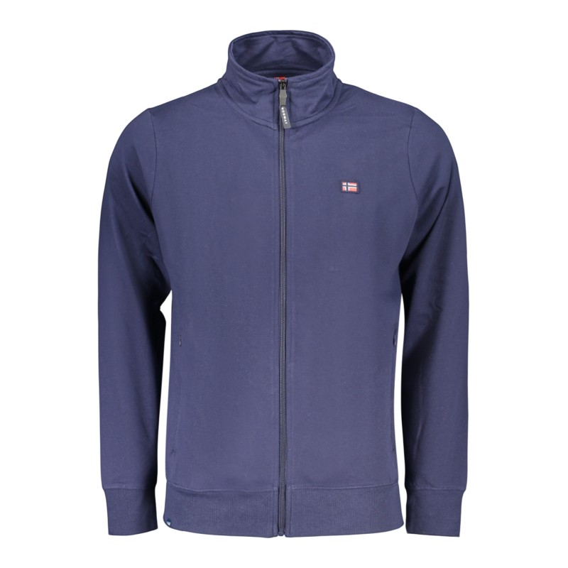 NORWAY 1963 FELPA CON ZIP UOMO BLU