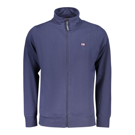 NORWAY 1963 FELPA CON ZIP UOMO BLU