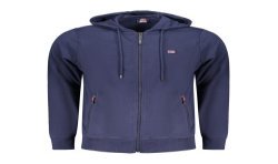 NORWAY 1963 FELPA CON ZIP UOMO BLU