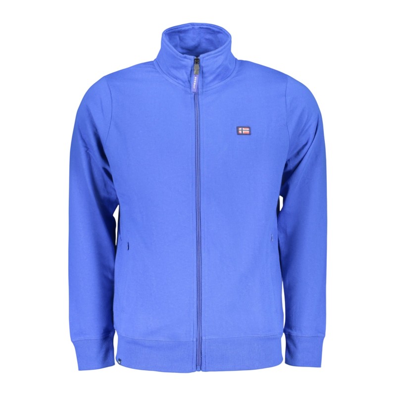 NORWAY 1963 FELPA CON ZIP UOMO BLU