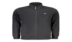 NORWAY 1963 FELPA CON ZIP UOMO NERO