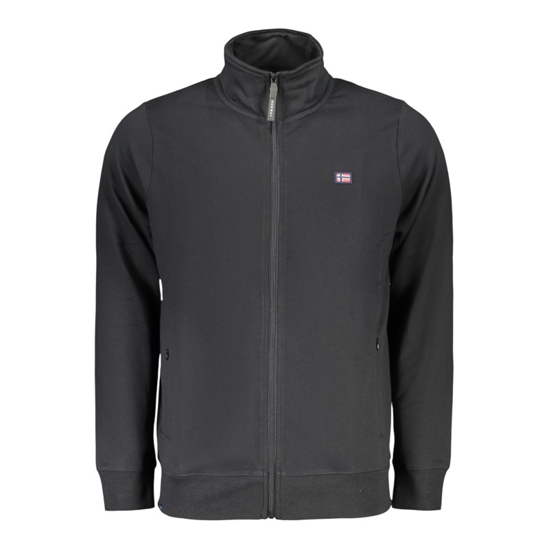 NORWAY 1963 FELPA CON ZIP UOMO NERO