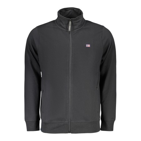 NORWAY 1963 FELPA CON ZIP UOMO NERO