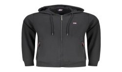 NORWAY 1963 FELPA CON ZIP UOMO NERO