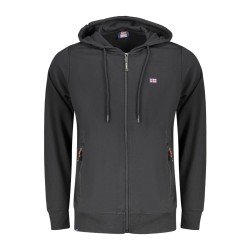 NORWAY 1963 FELPA CON ZIP UOMO NERO