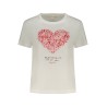 DESIGUAL T-SHIRT MANICHE CORTE DONNA BIANCO