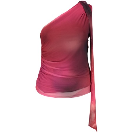 DESIGUAL T-SHIRT MANICHE CORTE DONNA VIOLA