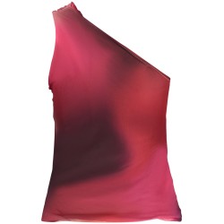 DESIGUAL T-SHIRT MANICHE CORTE DONNA VIOLA