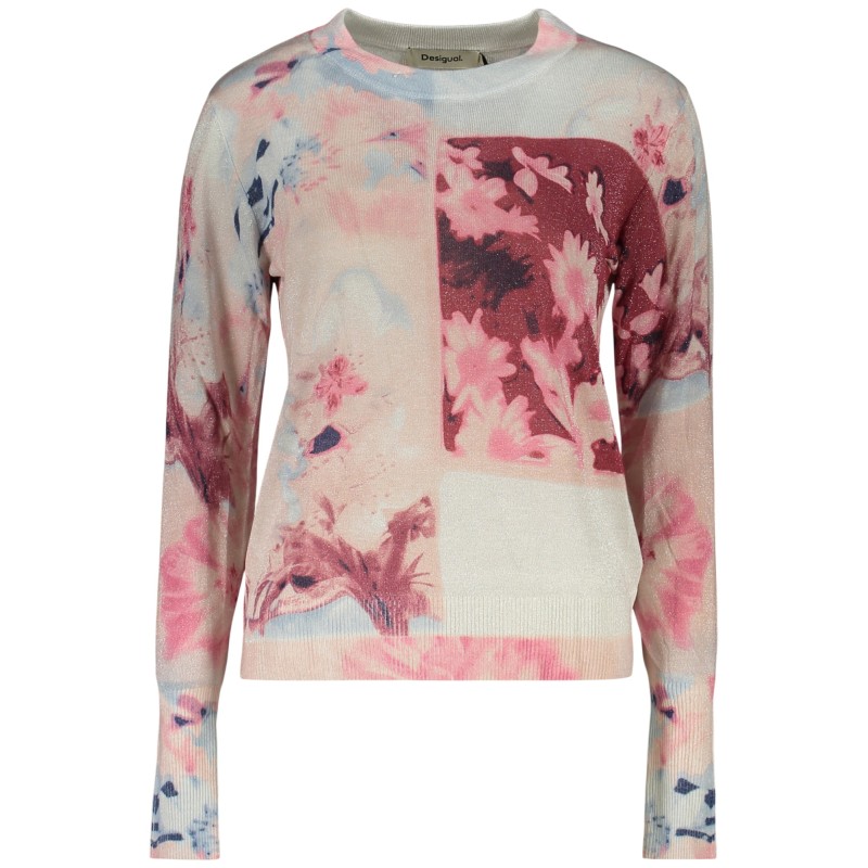 DESIGUAL MAGLIA DONNA ROSA