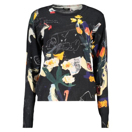DESIGUAL MAGLIA DONNA NERO