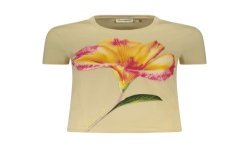 DESIGUAL T-SHIRT MANICHE CORTE DONNA BEIGE