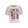 DESIGUAL T-SHIRT MANICHE CORTE DONNA BIANCO