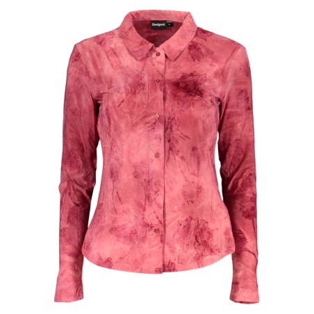 DESIGUAL CAMICIA MANICHE LUNGHE DONNA ROSSO