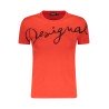 DESIGUAL T-SHIRT MANICHE CORTE DONNA ROSSO