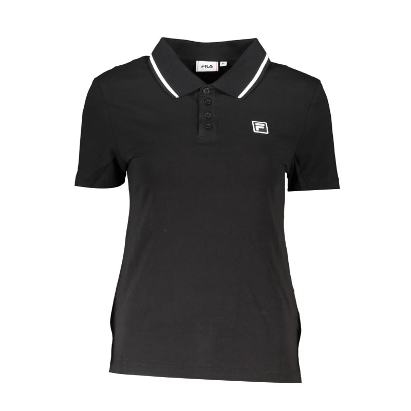 FILA POLO MANICHE CORTE DONNA NERO