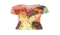 DESIGUAL T-SHIRT MANICHE CORTE DONNA ROSSO