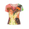 DESIGUAL T-SHIRT MANICHE CORTE DONNA ROSSO