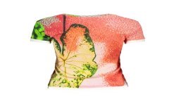 DESIGUAL T-SHIRT MANICHE CORTE DONNA ROSSO