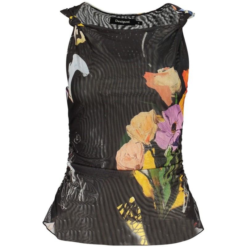 DESIGUAL CANOTTA DONNA NERO