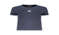 DESIGUAL T-SHIRT MANICHE CORTE DONNA BLU