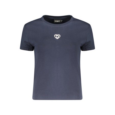 DESIGUAL T-SHIRT MANICHE CORTE DONNA BLU
