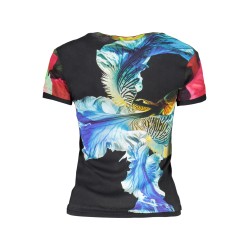 DESIGUAL T-SHIRT MANICHE CORTE DONNA NERO