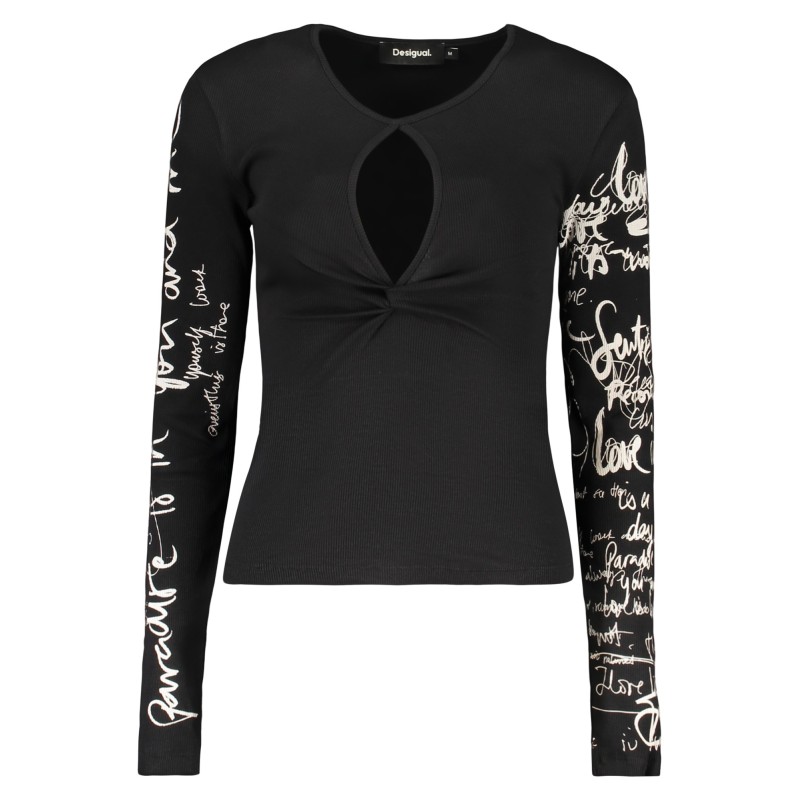 DESIGUAL MAGLIA DONNA NERO