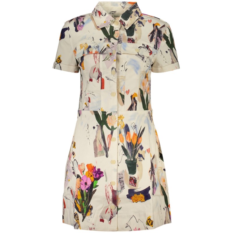 DESIGUAL ABITO CORTO DONNA BIANCO