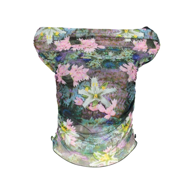 DESIGUAL T-SHIRT MANICHE CORTE DONNA VERDE