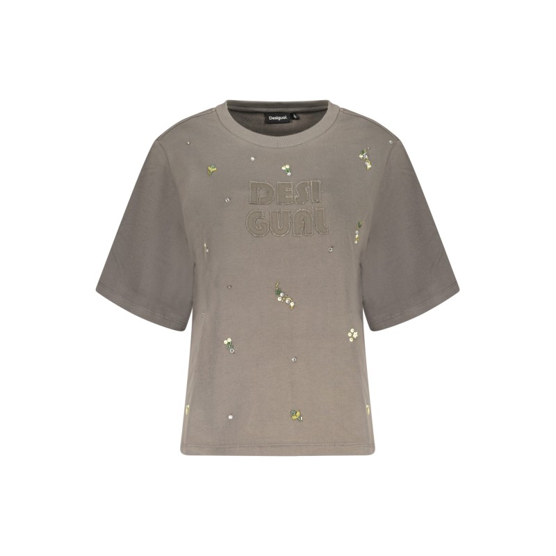 DESIGUAL FELPA SENZA ZIP DONNA GRIGIO