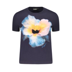 DESIGUAL T-SHIRT MANICHE CORTE DONNA BLU
