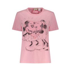 DESIGUAL T-SHIRT MANICHE CORTE DONNA ROSA