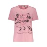 DESIGUAL T-SHIRT MANICHE CORTE DONNA ROSA