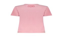 DESIGUAL T-SHIRT MANICHE CORTE DONNA ROSA