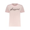 DESIGUAL T-SHIRT MANICHE CORTE DONNA ROSA