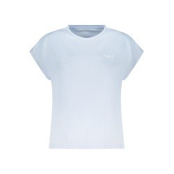 PEPE JEANS T-SHIRT MANICHE CORTE DONNA AZZURRO