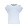 PEPE JEANS T-SHIRT MANICHE CORTE DONNA AZZURRO