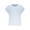 PEPE JEANS T-SHIRT MANICHE CORTE DONNA AZZURRO