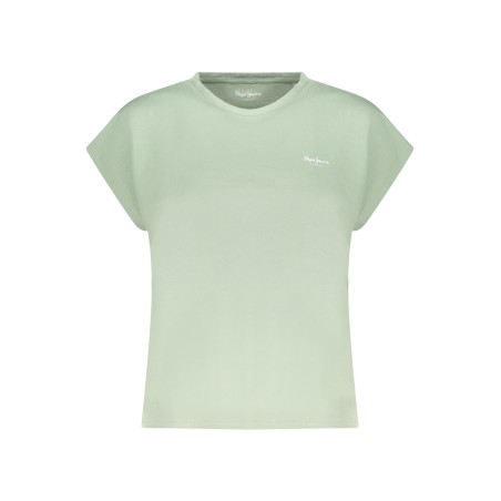 PEPE JEANS T-SHIRT MANICHE CORTE DONNA VERDE