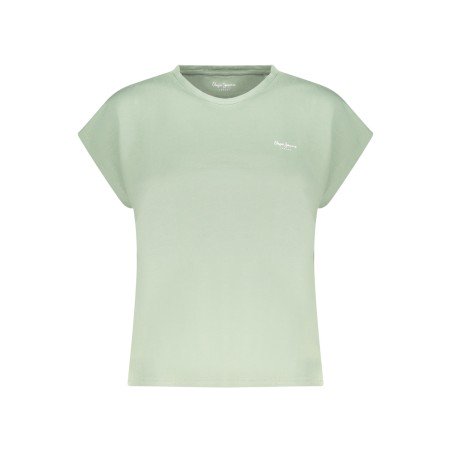 PEPE JEANS T-SHIRT MANICHE CORTE DONNA VERDE