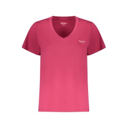 PEPE JEANS T-SHIRT MANICHE CORTE DONNA ROSA