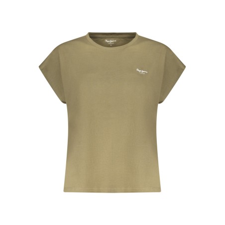 PEPE JEANS T-SHIRT MANICHE CORTE DONNA VERDE