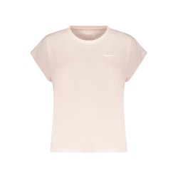 PEPE JEANS T-SHIRT MANICHE CORTE DONNA ROSA