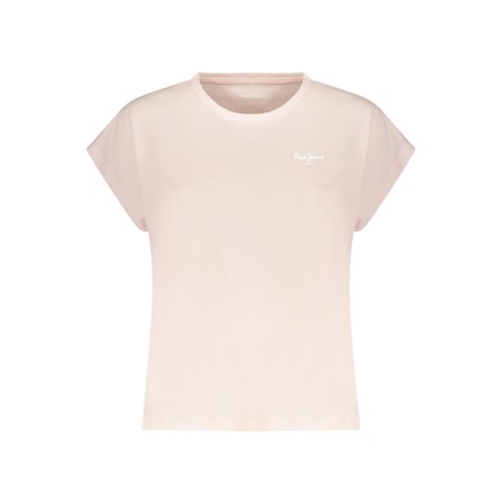 PEPE JEANS T-SHIRT MANICHE CORTE DONNA ROSA