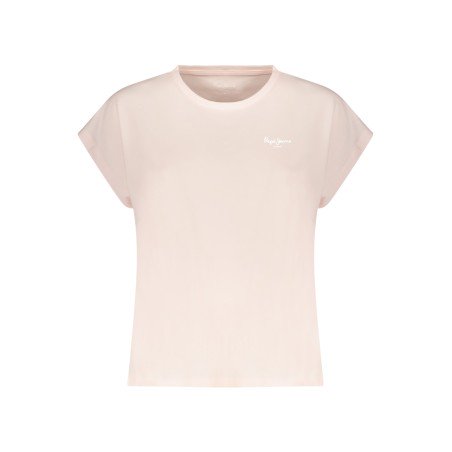 PEPE JEANS T-SHIRT MANICHE CORTE DONNA ROSA