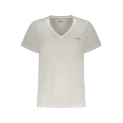PEPE JEANS T-SHIRT MANICHE CORTE DONNA BIANCO