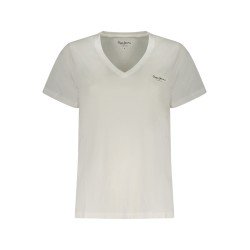 PEPE JEANS T-SHIRT MANICHE CORTE DONNA BIANCO